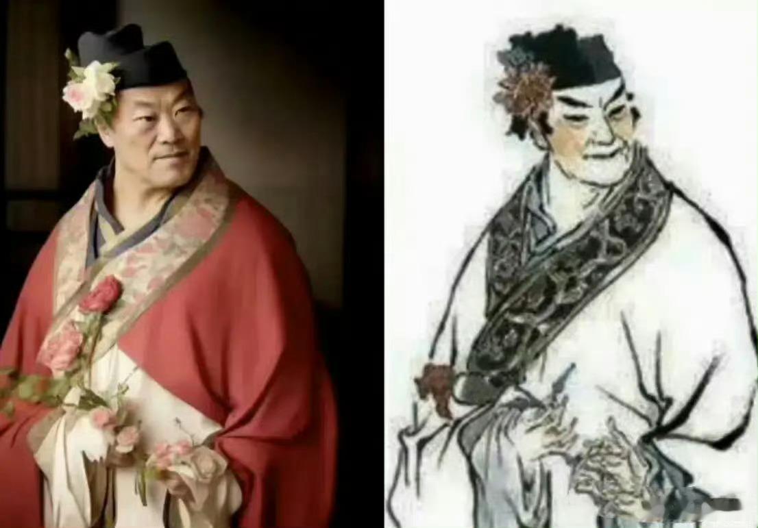 网友根据水浒传插图，用AI复原西门庆样子。真的不是帅哥，就是一个大汉！话说如果真