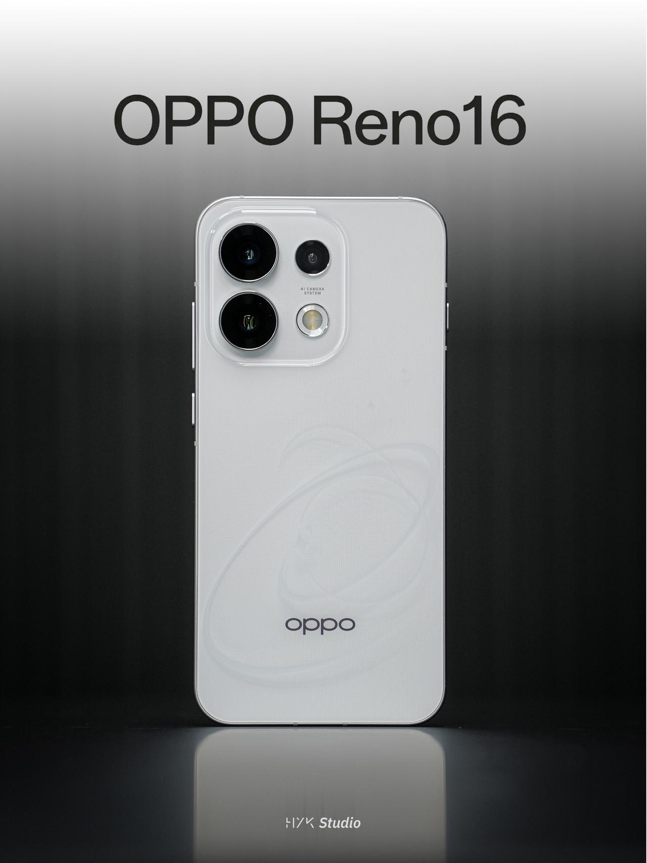 HYK图赏｜OPPOReno16「怦然心动」，背板采用的是3D冰透悬浮工艺