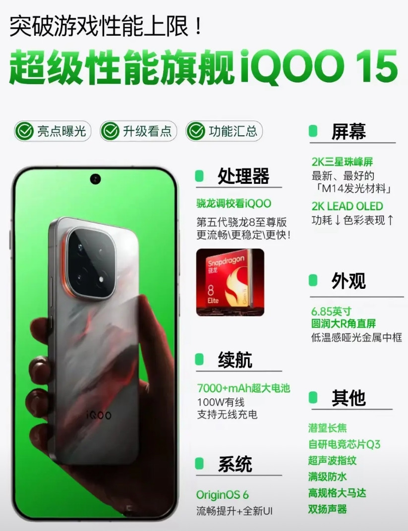 库克沉默了，苹果17怕是要被狙击了啊，iQOO15配置堆料太狠了，完全就是奔着
