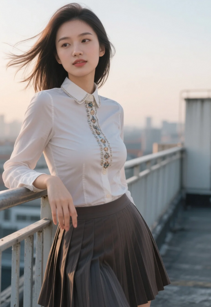摩卡色的晚风掠过耳际