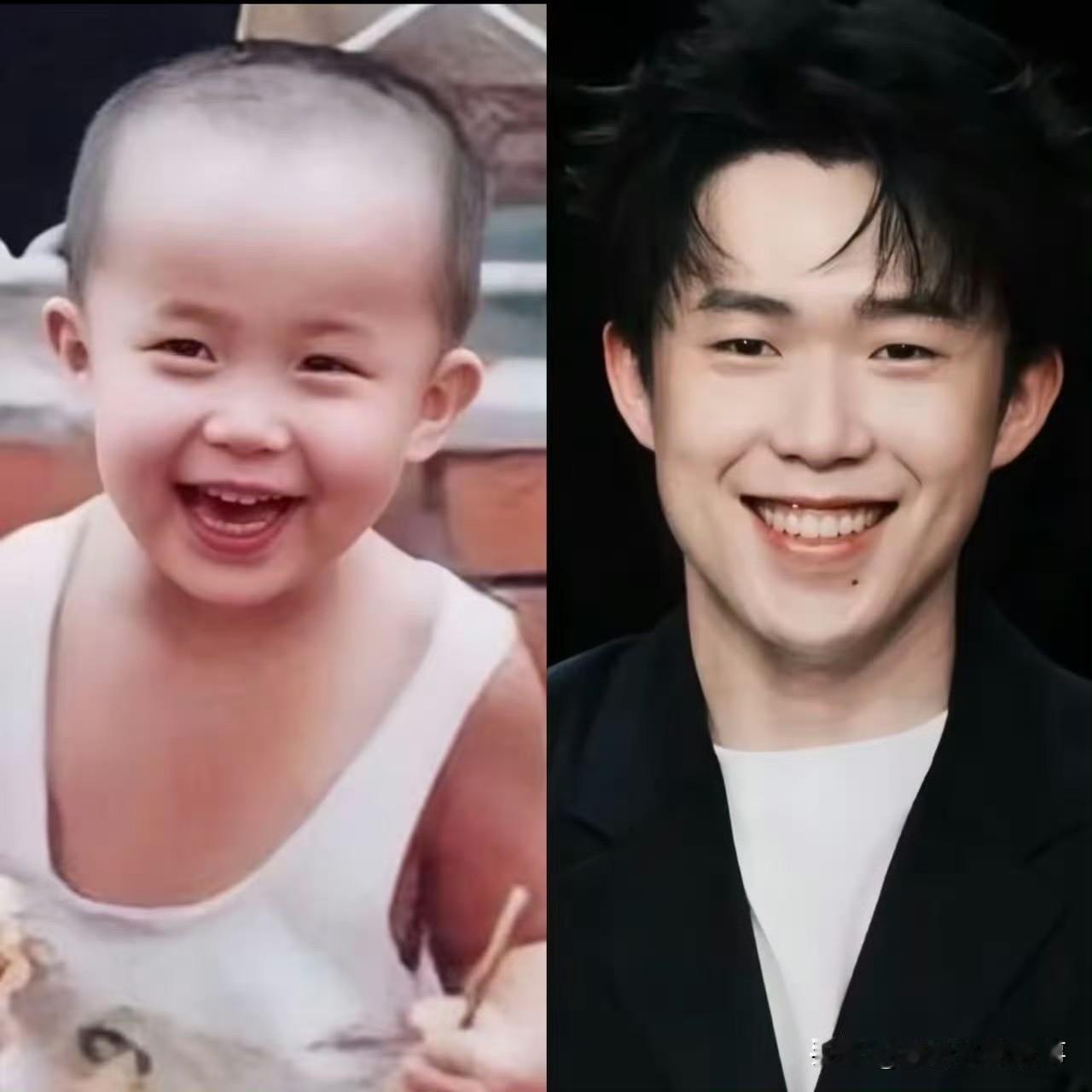 都说老天爷赏饭吃，看王楚钦就知道！东北老话里的“前ber喽后勺子”大脑门，本就是