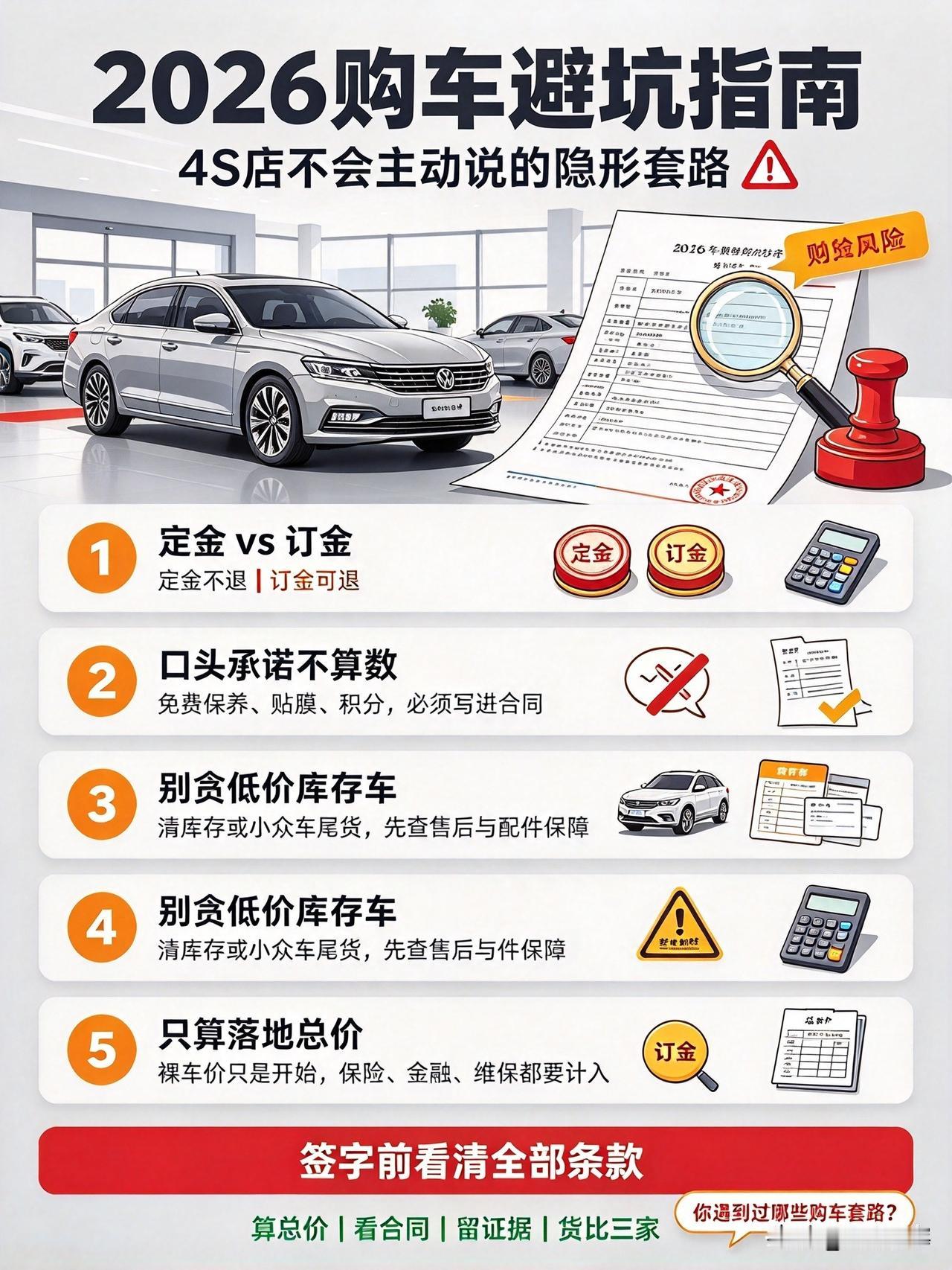 2026买车必看避坑指南！全是新手高频踩雷车市价格战越卷越猛，优惠看着诱人，实