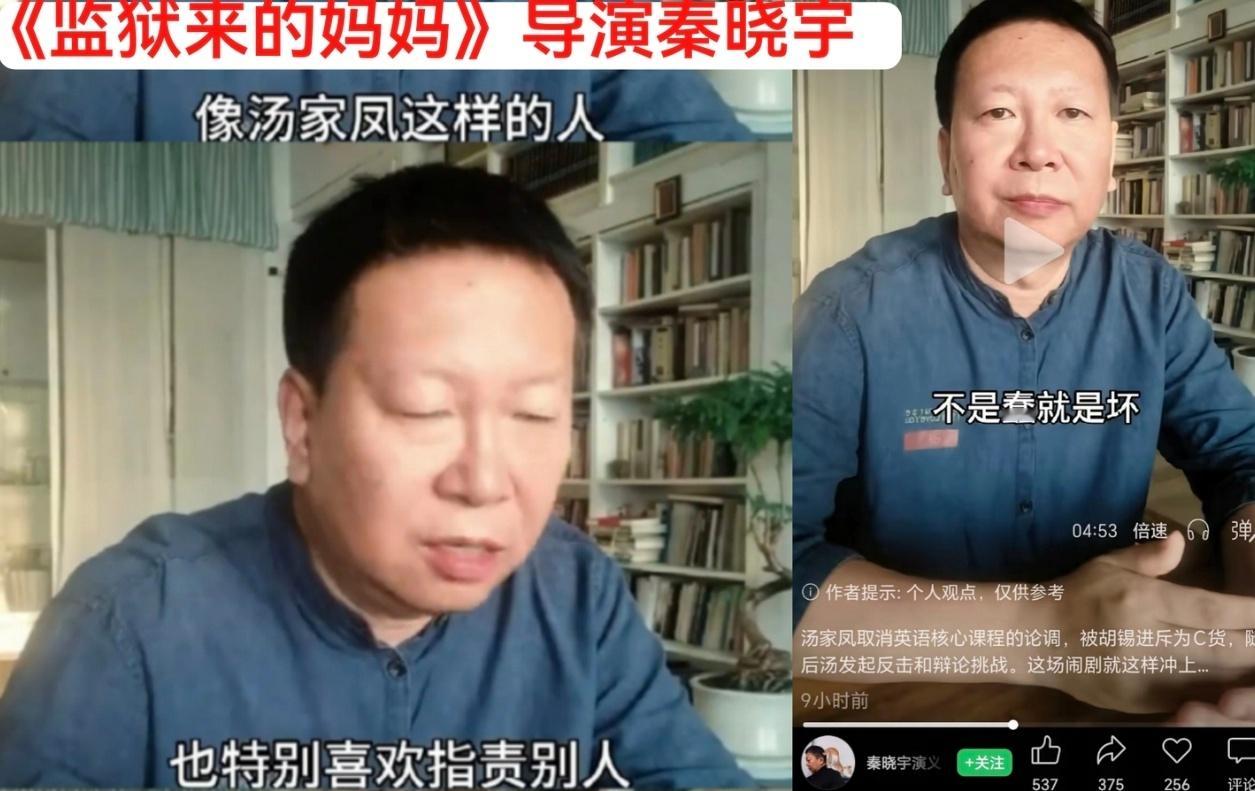 截止目前，汤家凤没有侮辱英语，崇洋媚外确实预设了对方的立场，但他仍然承认英语的重