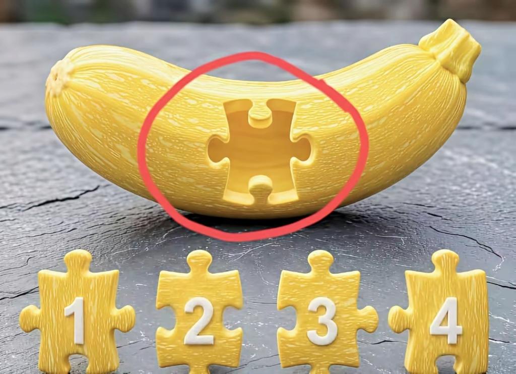 眼力测试：四块拼图哪一块刚好契合？很多人第一眼就选错！眼力挑战看图答题拼