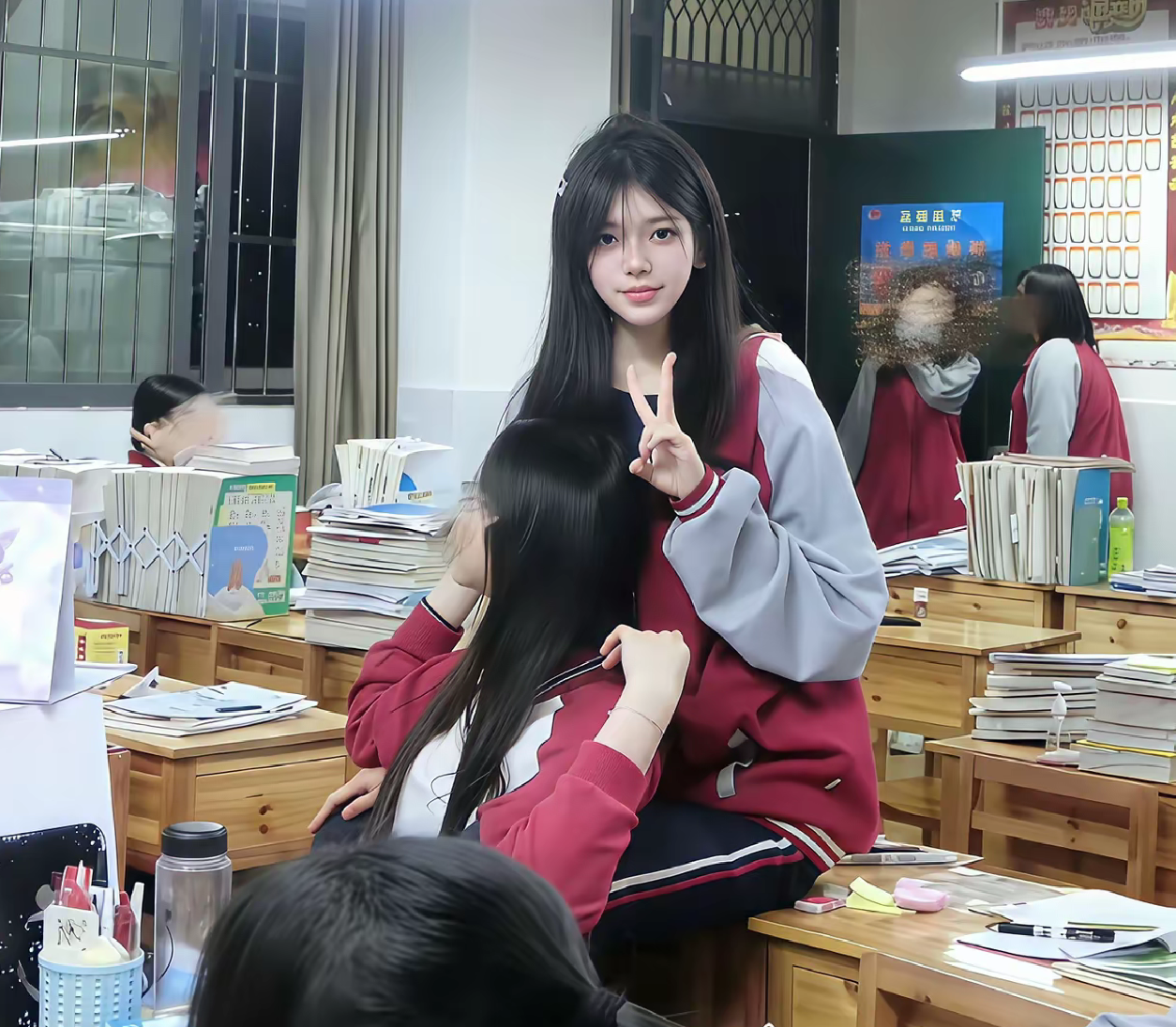 这绝对是校花级别了吧，不知道会便宜哪个黄毛