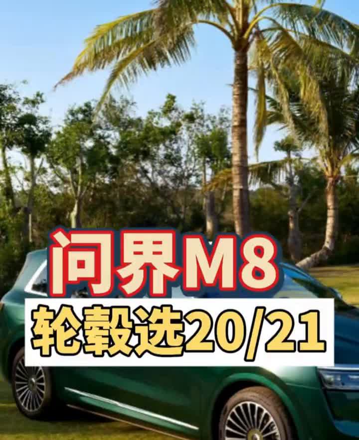 问界M8轮毂选20/21。其实20寸轮毂够用，只是看着比较小而已，把空间放下