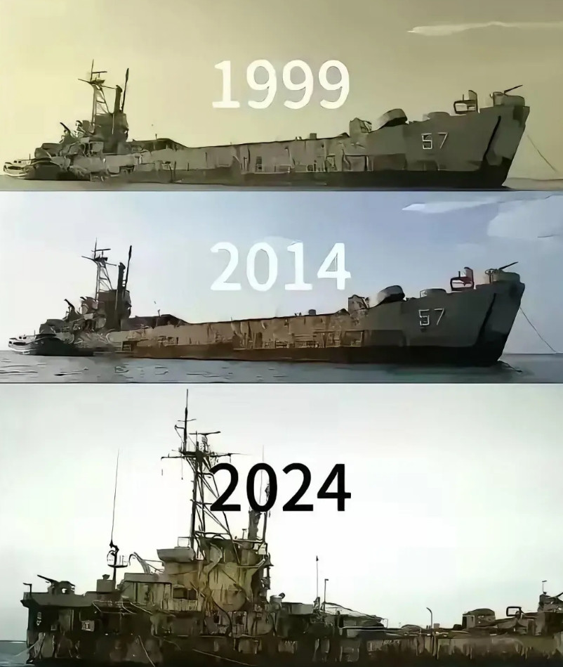 你认为它还能挺多久？一张图对比，1999-2024，马德雷山号35年以来的变化