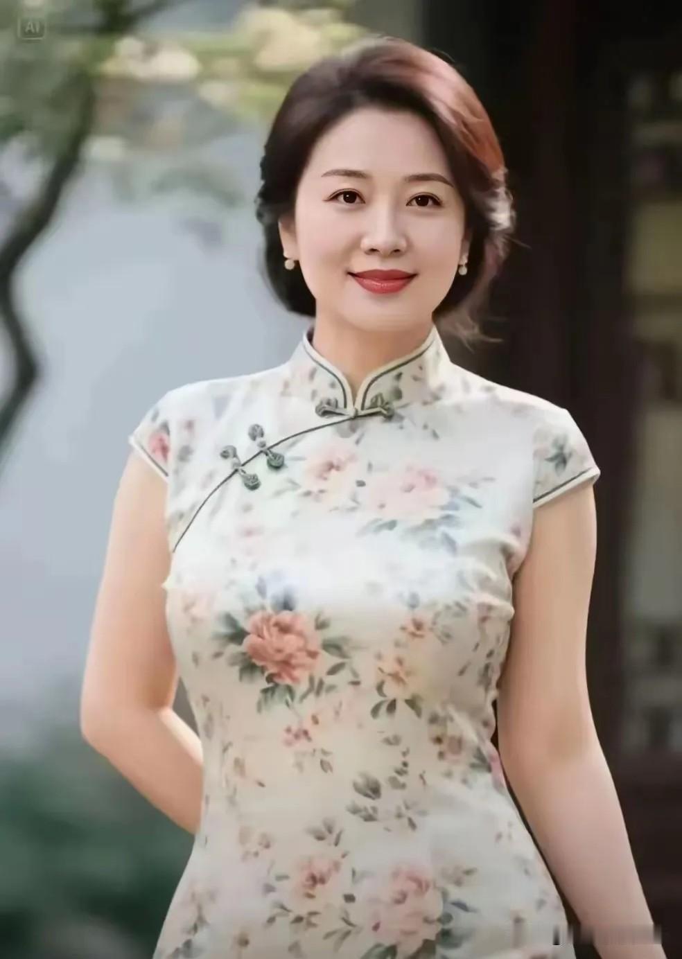 点绛唇·花韵旗袍浅绣凝香，旗袍漫染春风色。静眸含泽，一笑尘喧隔。岁月温