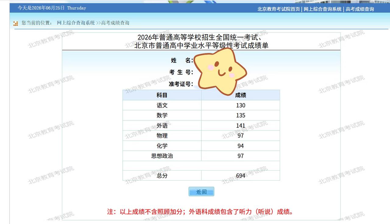 真是神仙高考成绩！694分！没有一门课不强，选科太明智了！物理97分，化学94