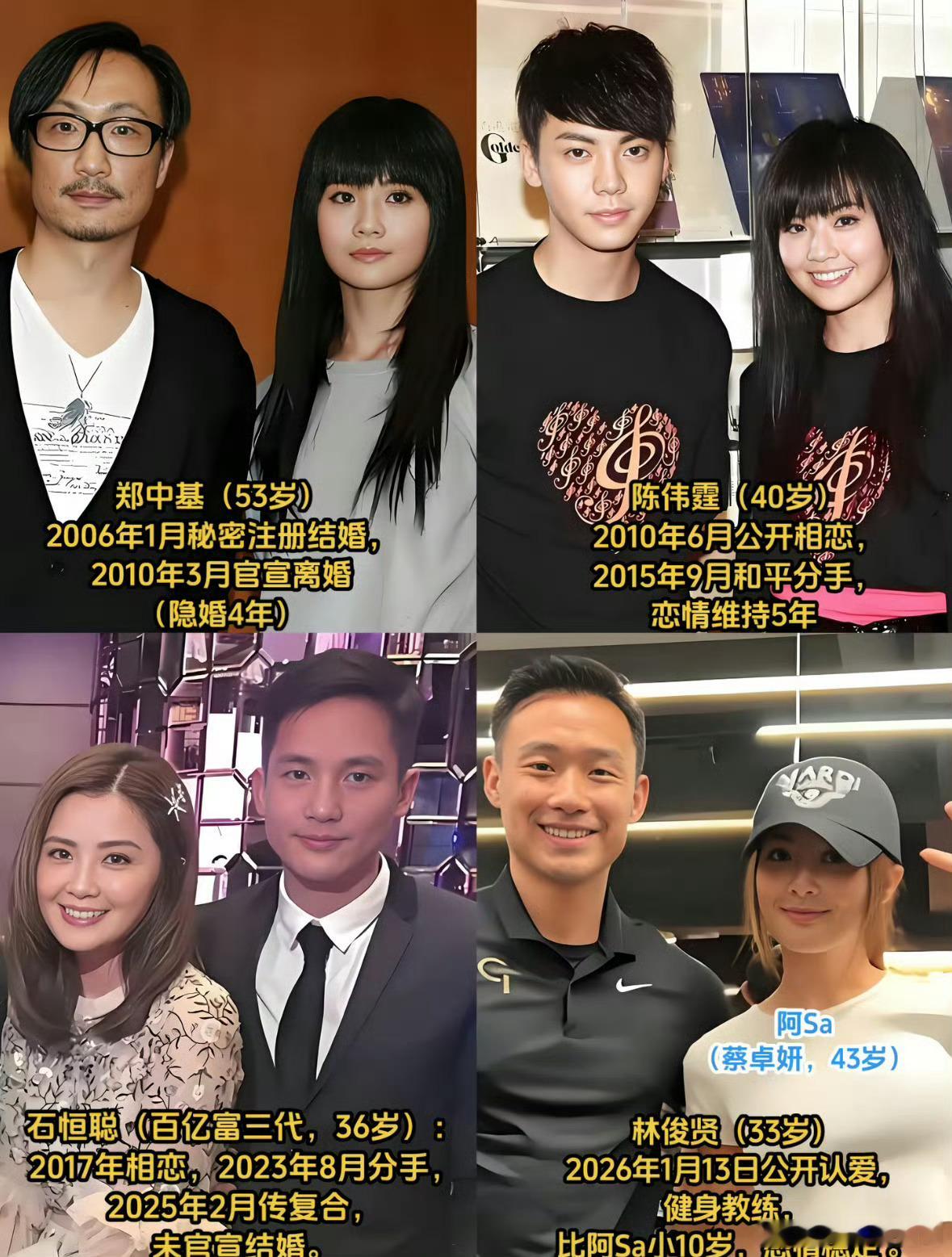 蔡卓妍结婚健身教练看起来还不错，虽然相比较历任差了点，但还是希望幸福吧