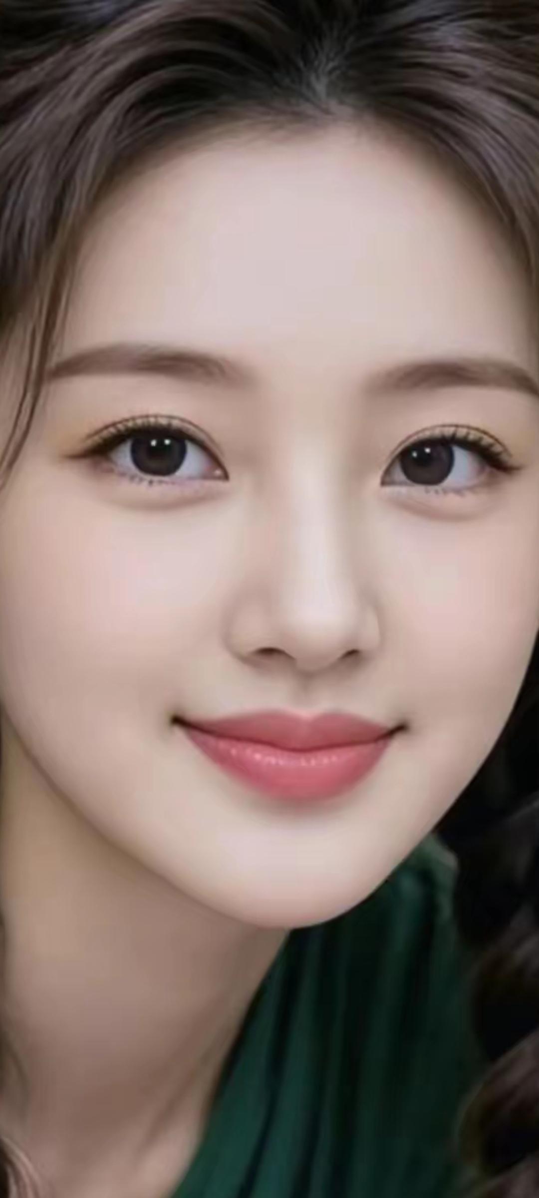 甜美笑容，温柔眼眸，元气满满的一天！😊✨