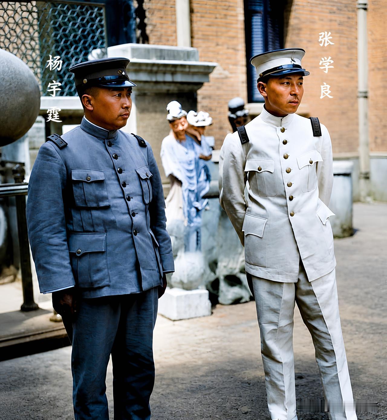 这才是真实的张学良和杨宇霆，大家都瞧一下呗！这绝非演戏，也绝非电视剧里的演员所扮