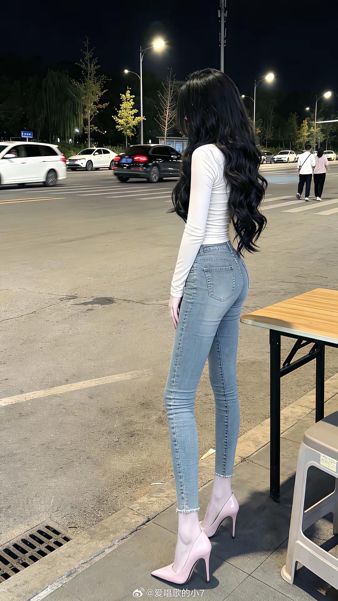 开春当然要穿牛仔裤