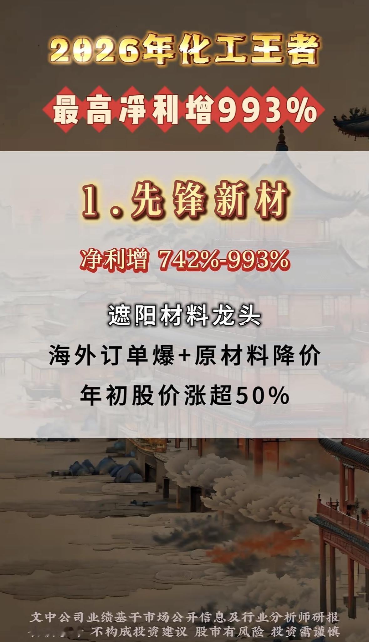 2026年化工王者，永和股份净利增111%-151%，行业分析报告！