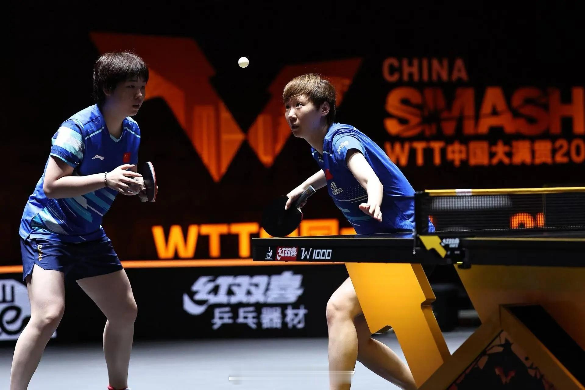 WTT中国大满贯10月3日赛程国乒中午场12:30，女双半决赛，王曼昱/蒯曼vs