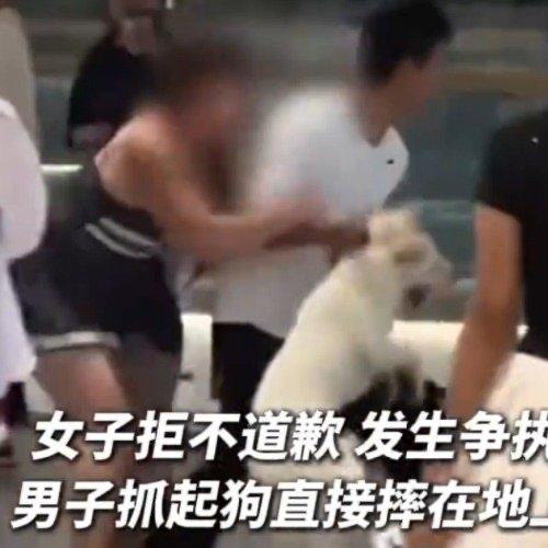 刷到湖南长沙商场里发生的一件事，看得人心里堵得慌。一个女子带着狗进商场，也没拴绳