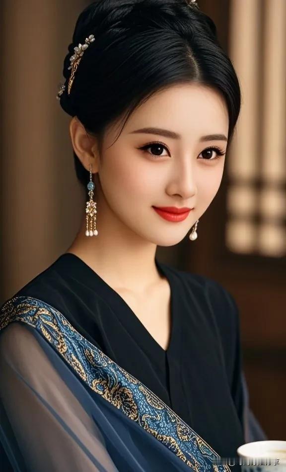 风韵犹存的美贵妇，这身打扮太美了！气韵美人风骨美人
