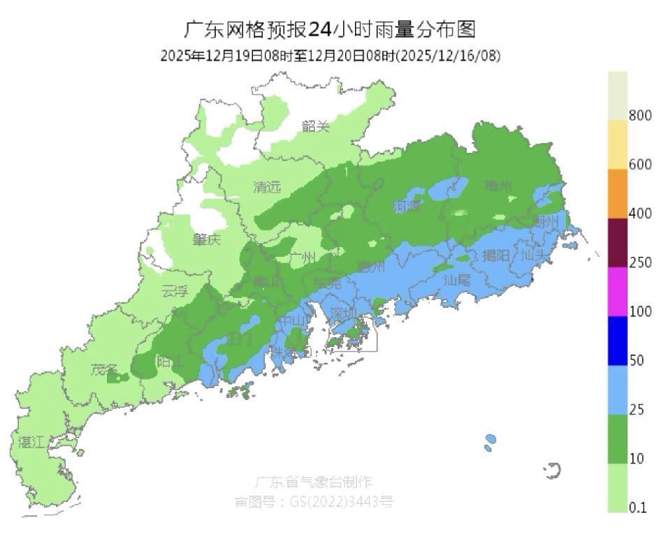 周五广东的雨可能不简单。据预报，南支槽将携手低层东南气流，给广东带来一场降水