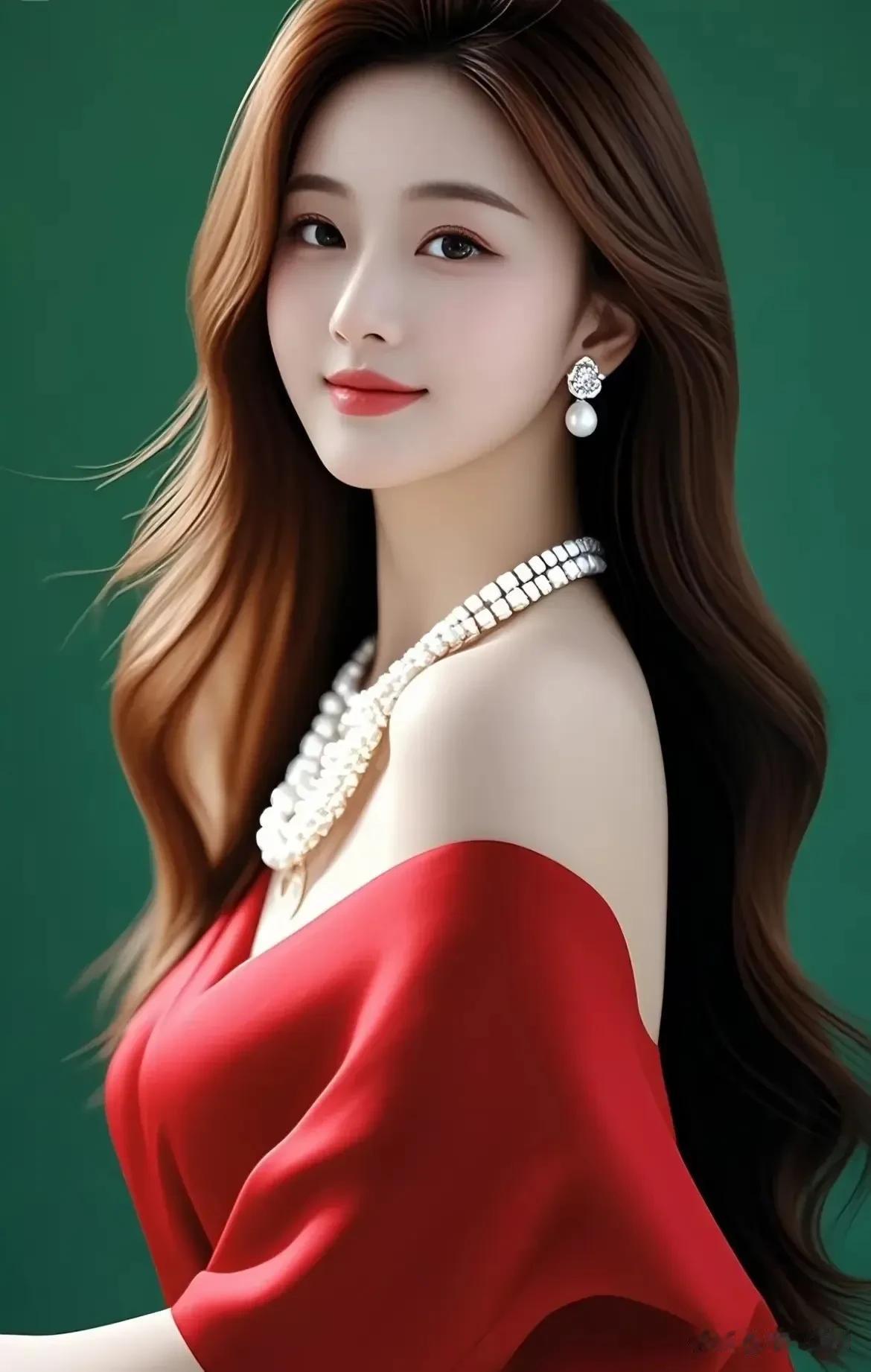 红色是永不褪色的浪漫❤️美女穿搭照穿搭展示美女