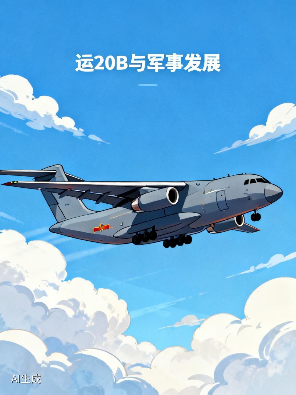 运20B的出现可带动多方面军事发展。从技术层面而言，它换装国产涡扇-20发动