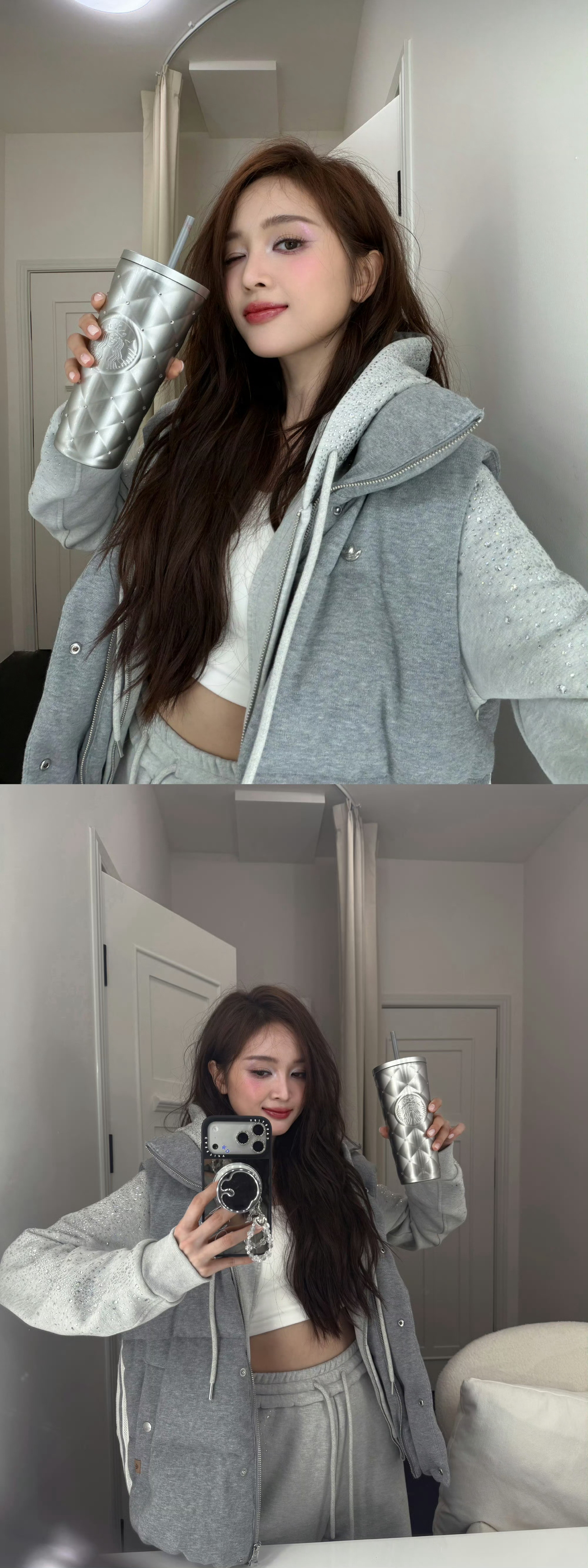 吴宣仪下班满血复活啦！！快奖励自己吃好吃的～