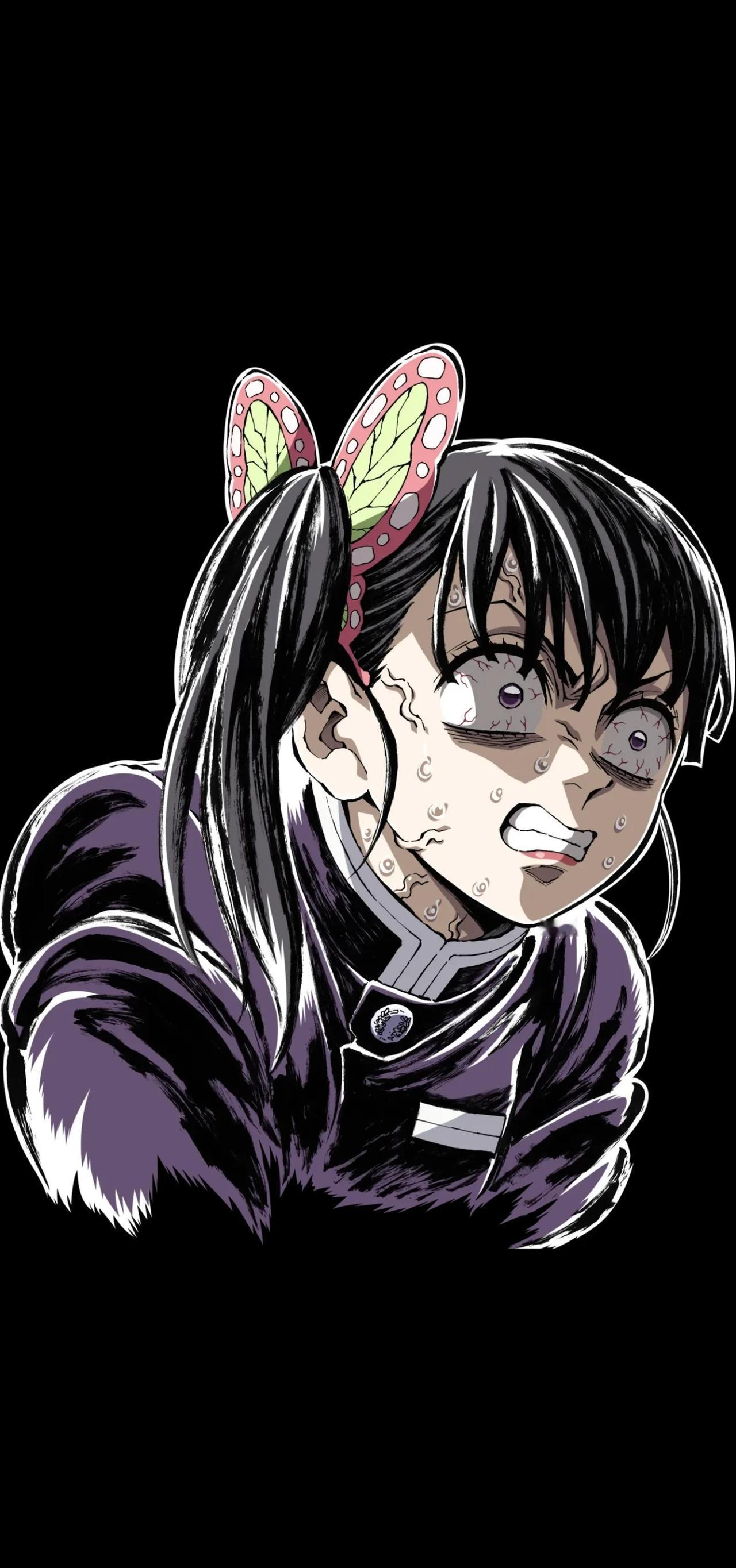 无限城片尾插画单人壁纸：祢豆子&香奈乎鬼灭之刃鬼灭之刃无限城篇祢豆子香奈