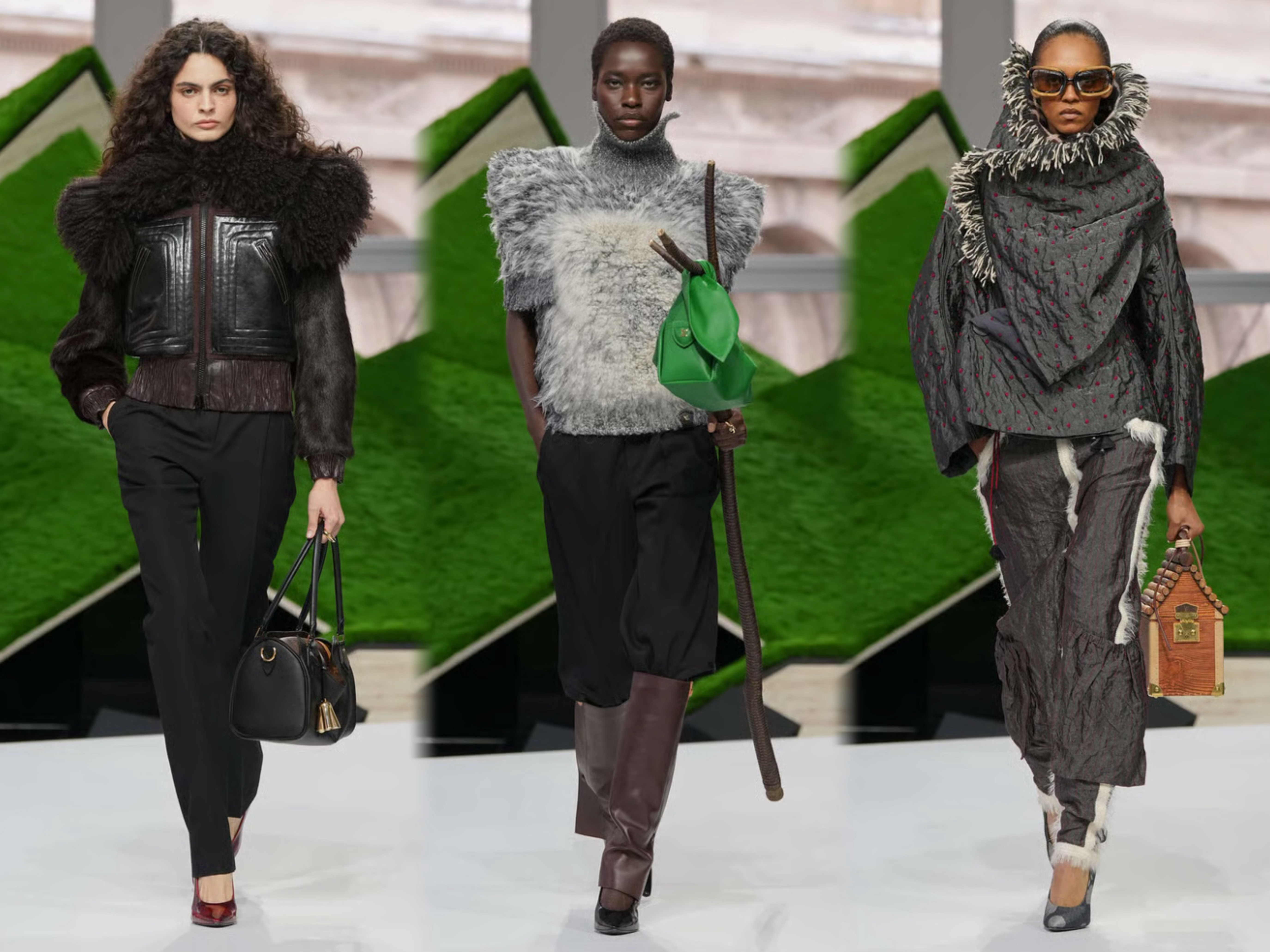 LouisVuittonF/W2026巴黎时装周春夏女装大秀于巴黎卢浮