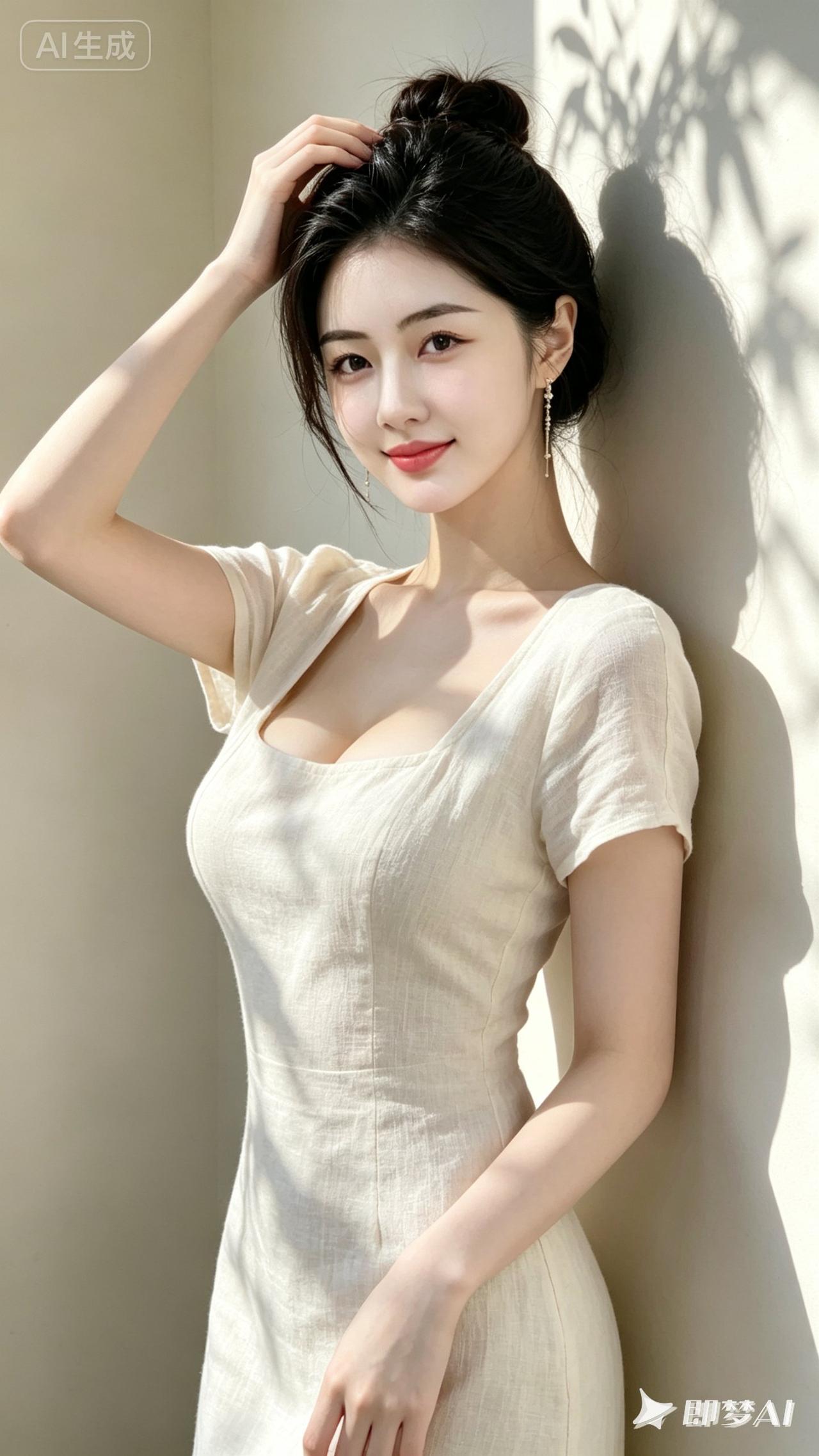 优雅气质，温柔似水，浅笑嫣然，如梦如幻。
