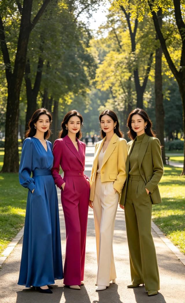 这么漂亮的四位美女，以你的眼光，谁的穿搭最养眼？