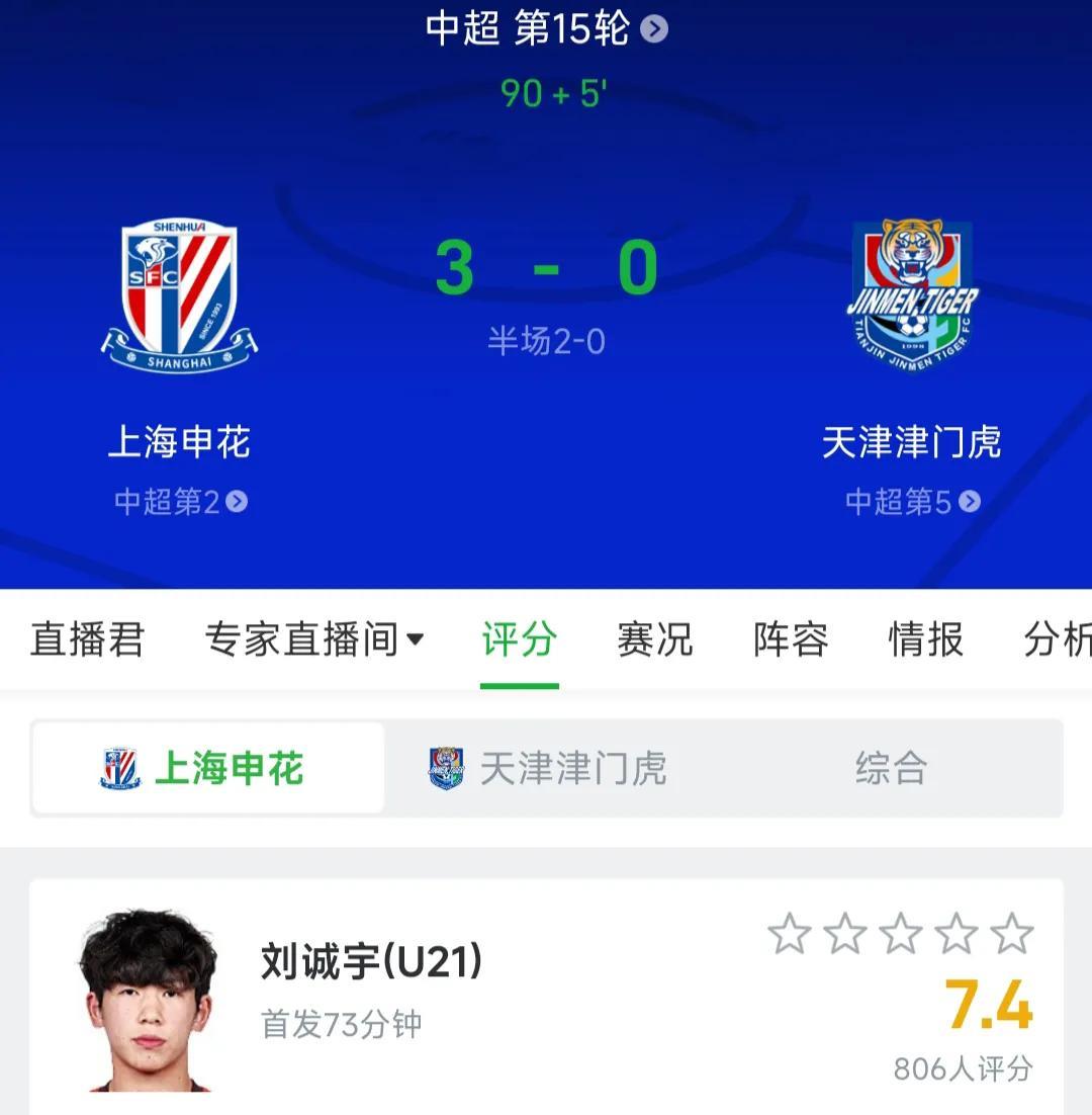 上海申花3-0大胜天津津门虎，不得不说的几个可笑事实:1、于根伟指导率领的天津