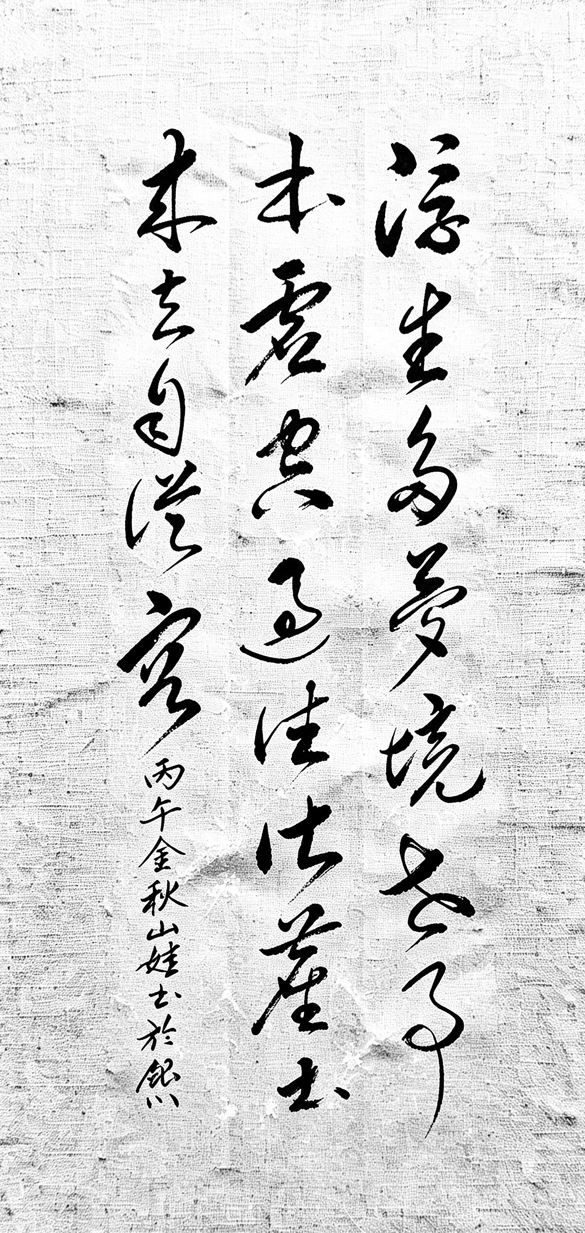 人到中年，渐渐读懂这四句诗的通透。半生奔波，你是否也读懂了浮生如梦？请看这幅草