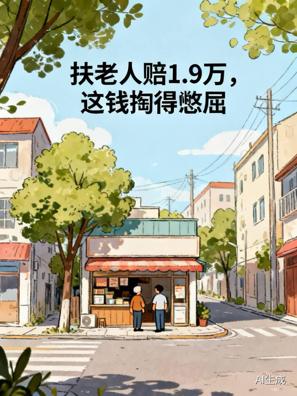 扶老人赔1.9万，这钱掏得憋屈吗？湖南女店主扶了个晕倒的老人，人没救回来，家