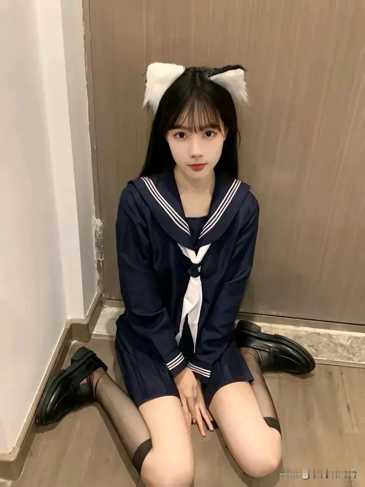 萌系少女猫耳发饰，秒变可爱水手服！🐱💖👩‍🦰