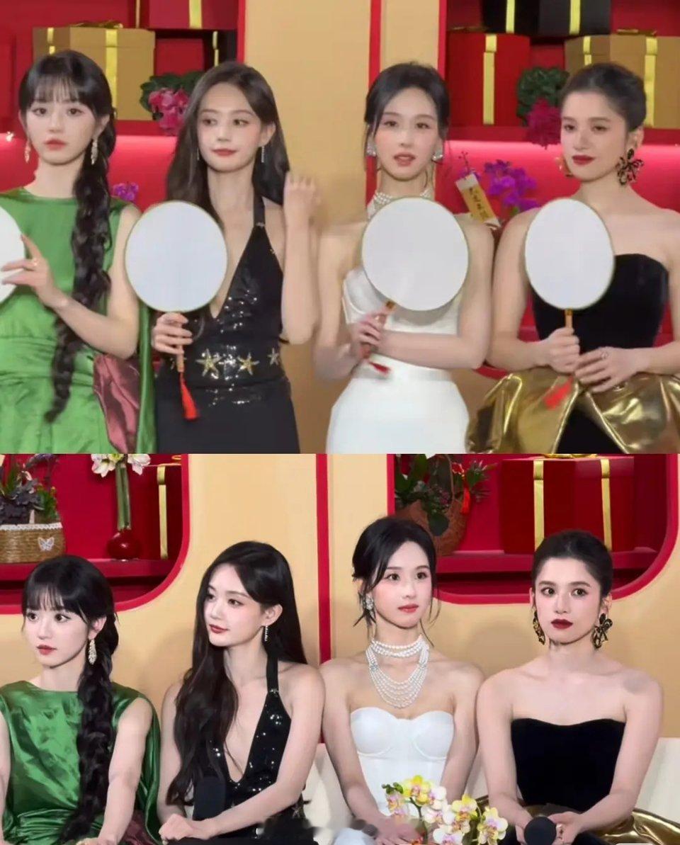 还是去年的“四美”更能打！今年这组的造型一言难尽，那条裤子更是看得人一脸懵，完全