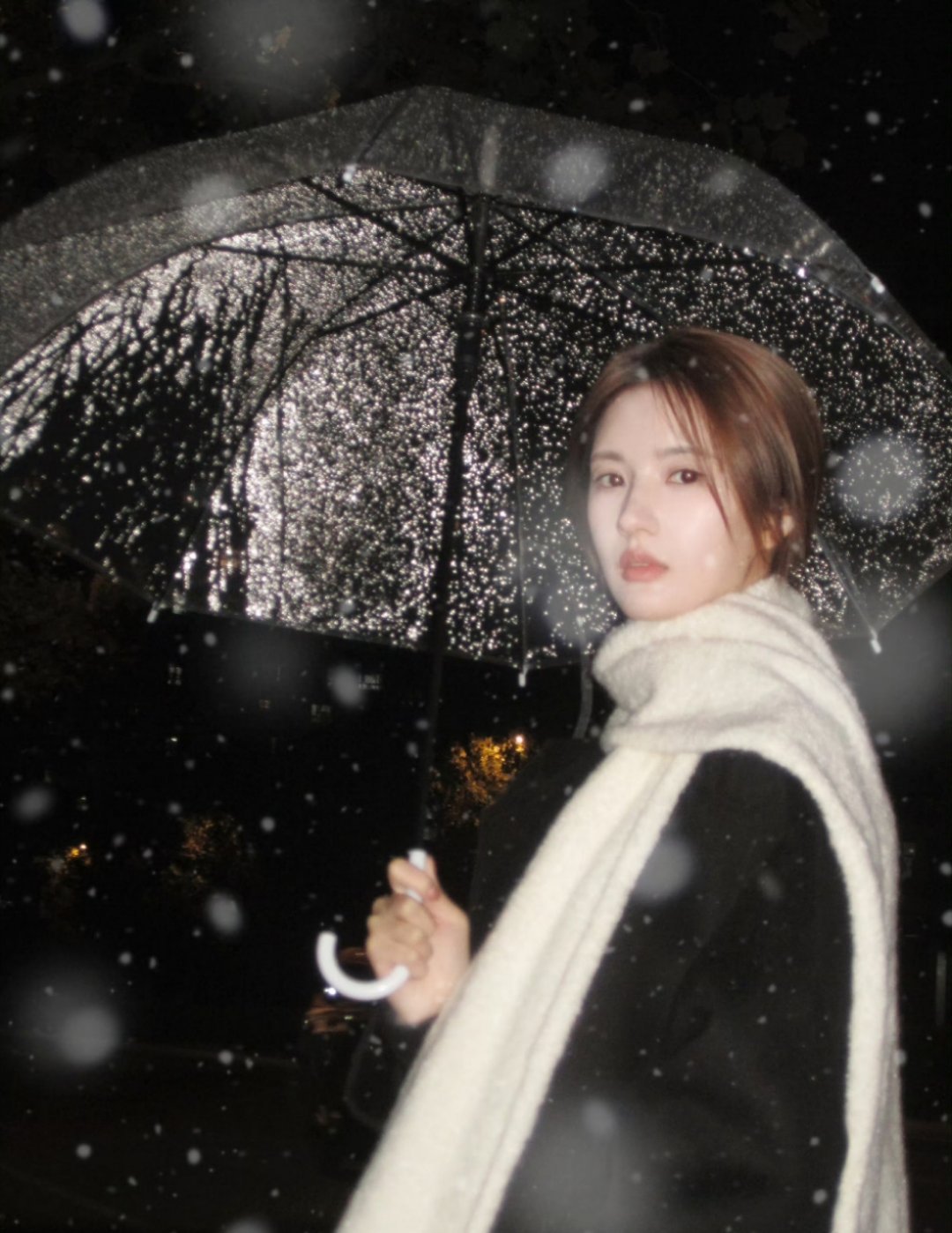 刘些宁好美好美！冬日雨天氛围感！我还要看下雪版