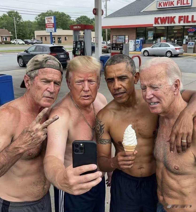 这五个老头都认识吧世界级别的不正常