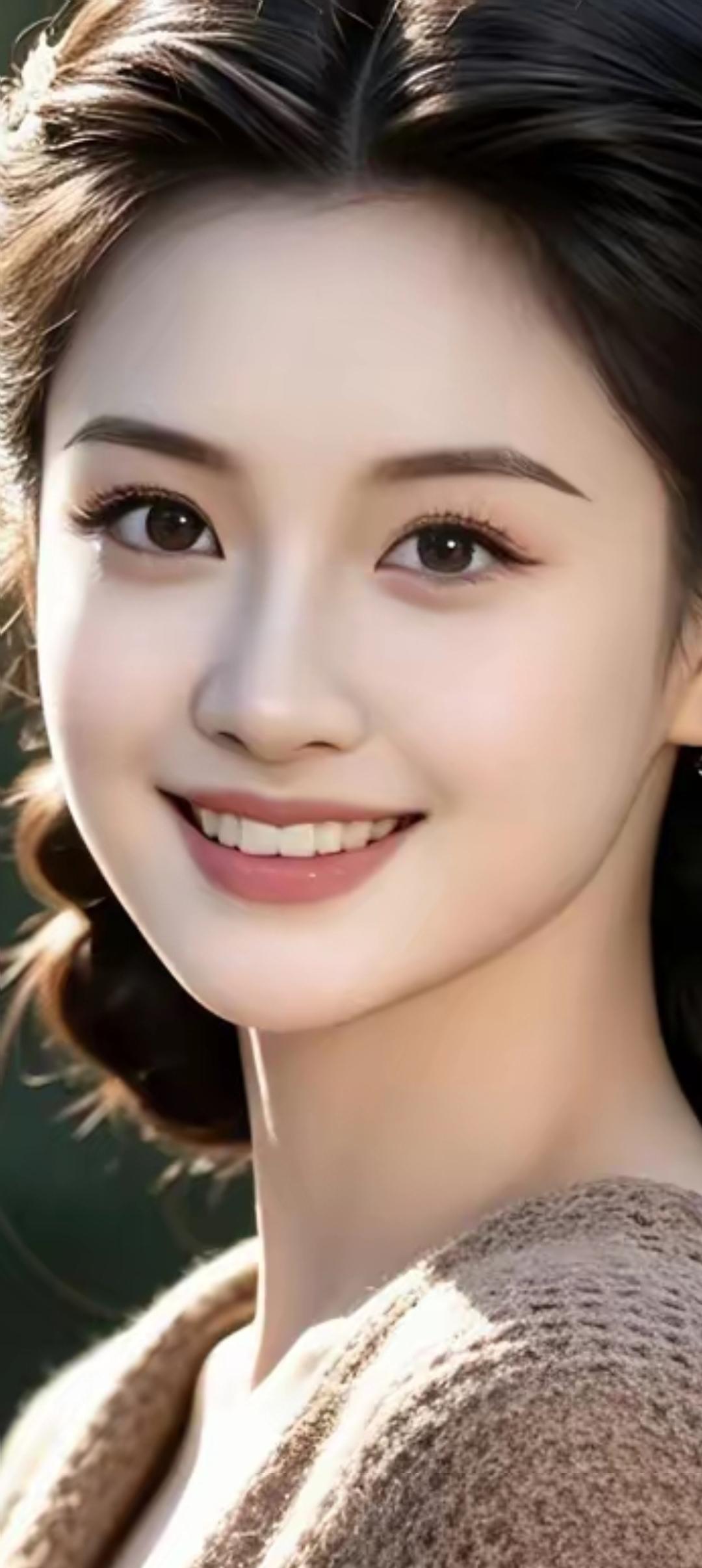 阳光下的微笑，温暖如初的美好。
