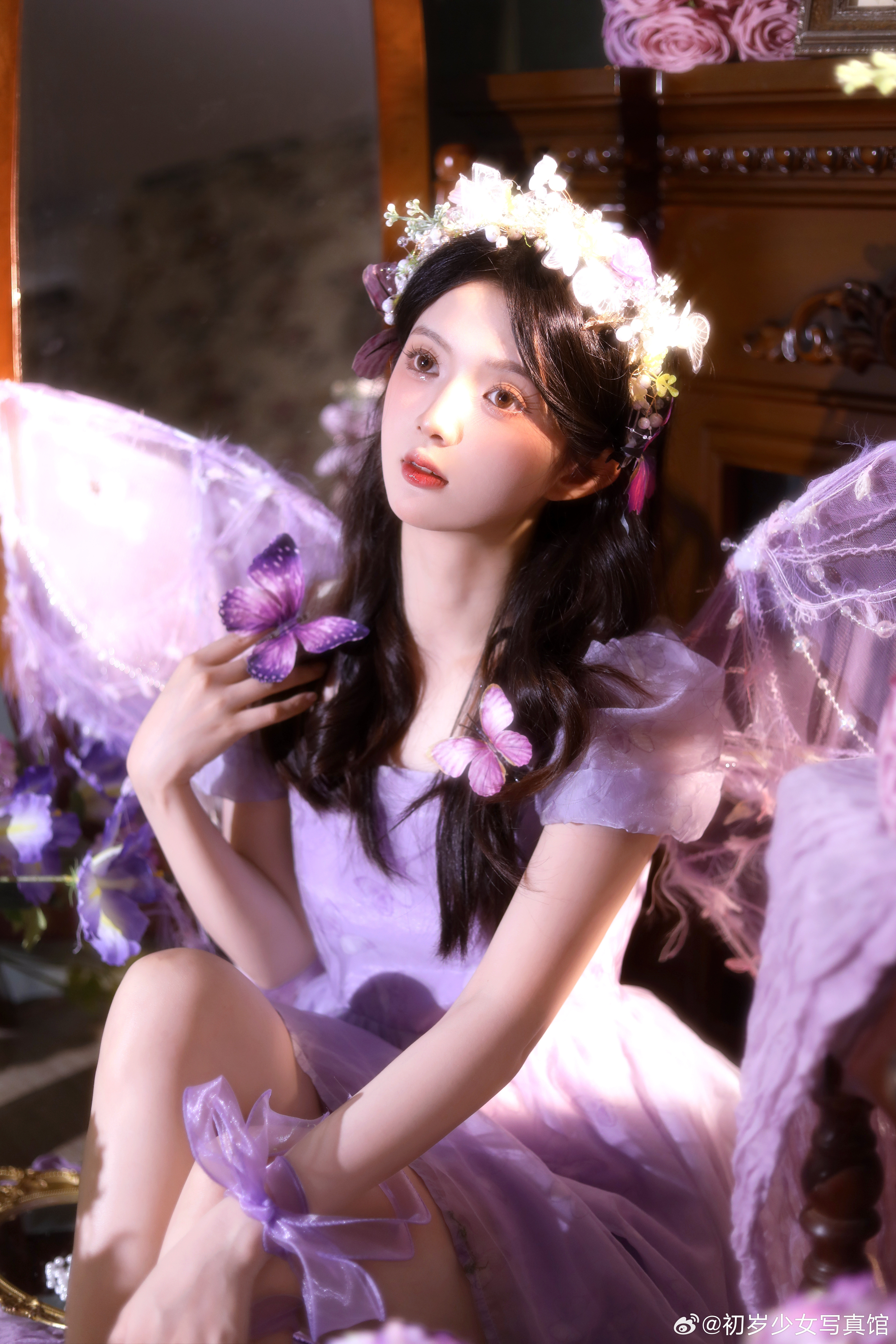 沉溺于紫色梦境💜妹妹说紫色很有韵味～🧚‍♀️：拾贰渔📷：南宁约拍[超