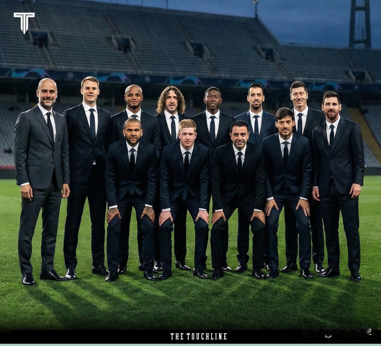 瓜迪奥拉执教生涯最伟大的首发十一人阵容！•门将（GK）：诺伊尔•右后卫