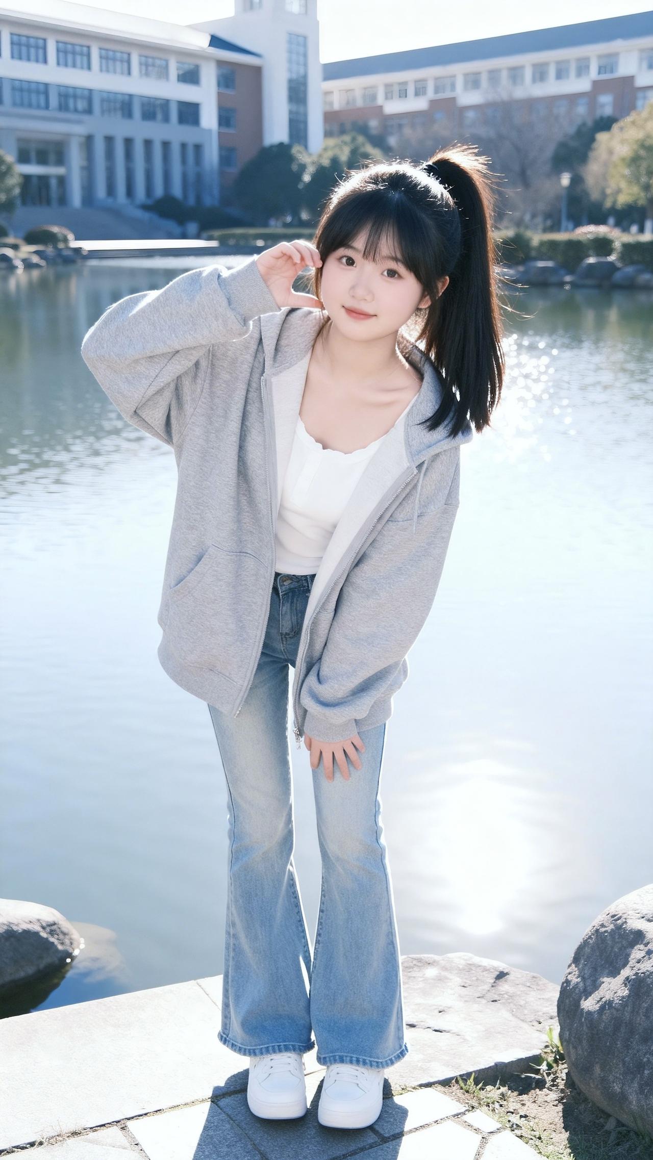 这也太好看了甜系女孩清纯甜美甜妹校园生活