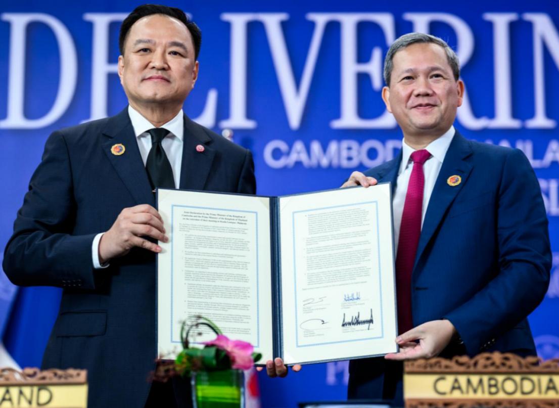 谁能想到，泰国总理阿努廷和柬埔寨首相洪玛奈的中国行程，竟然在同一周高度重合，洪玛
