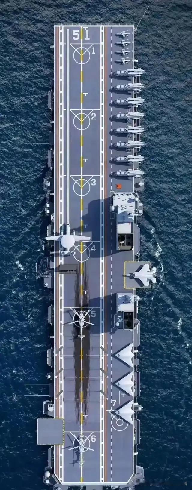 4万吨巨舰插满旗！中国076舰海试引台海震动8月1日，中国076型两栖攻击舰