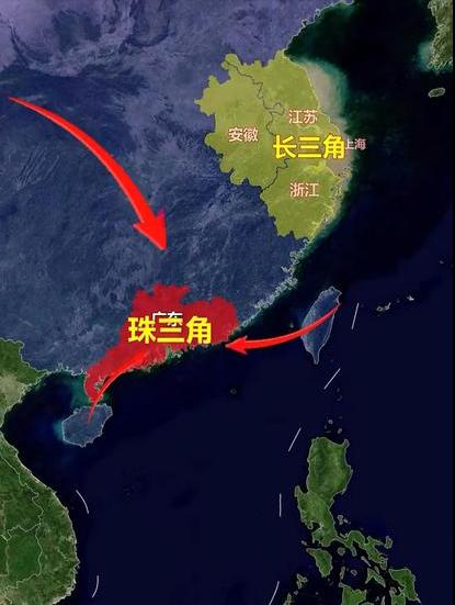 长三角和珠三角到底哪个更发达，按经济来看长三角的江浙沪实力更强，但是纵观全国，去