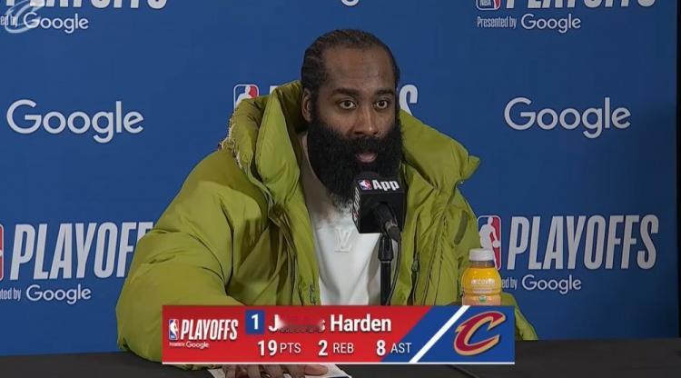 谈到骑士G4失利，哈登说了3句话，还提到了比赛转折点：1、“我们就是无法防住