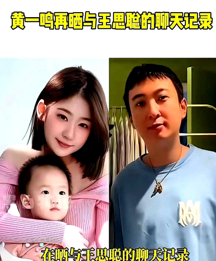 黄一鸣曝光和王思聪的聊天记录：