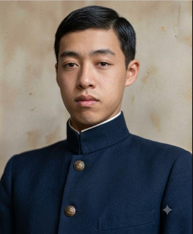这张是林觉民烈士存世的标准单人肖像照，也是后世传播最广的一张他的影像资料，拍摄于