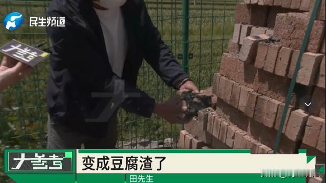 河南开封，男子花6万多元网购砖块，打算转手卖掉赚差价，不料一场雨水后，砖头徒手就