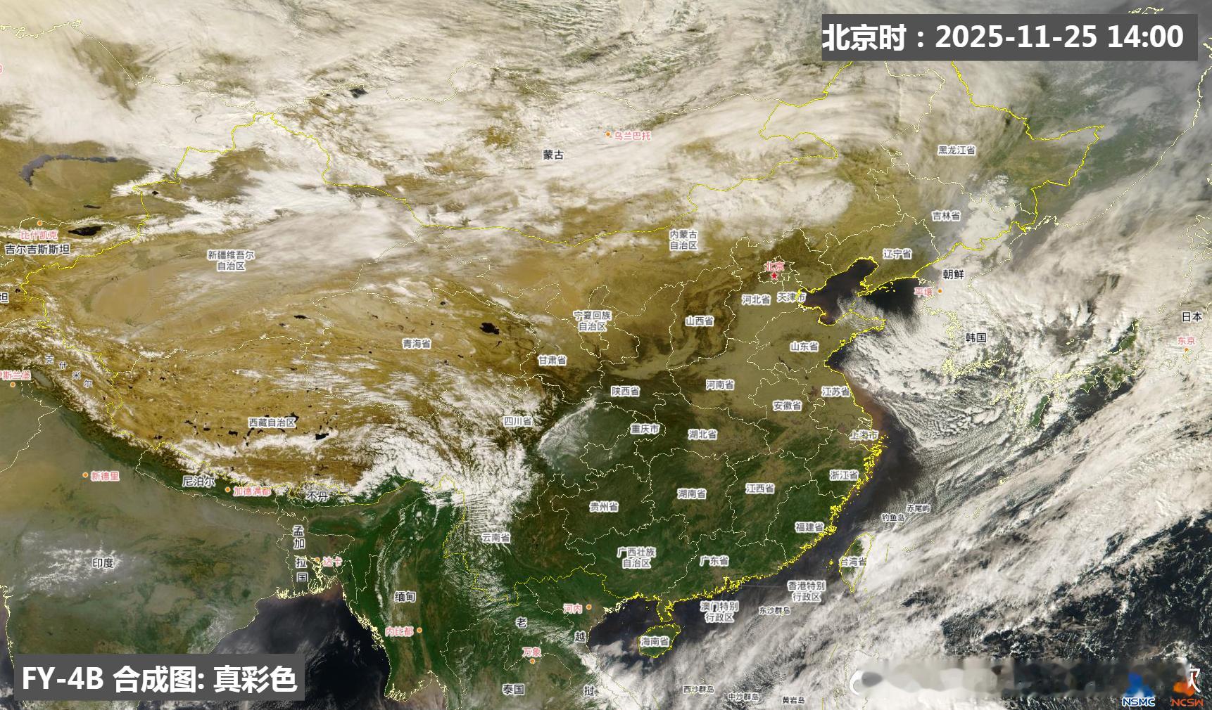 【晴朗干燥】今天我国大部地区依然是晴朗干燥。不仅北方，今天下午南方多地相对湿度低