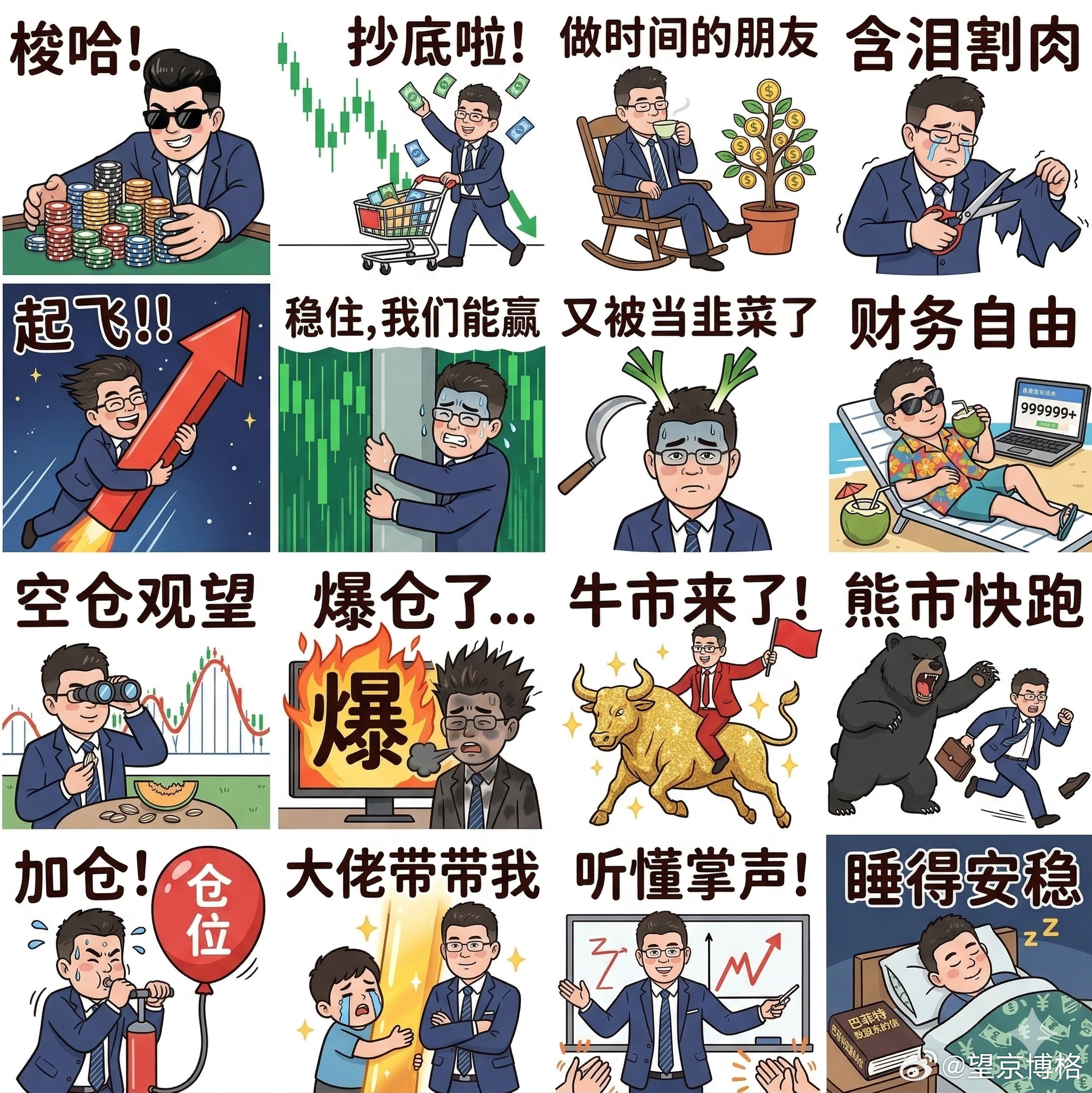 粉丝给博格做的表情包望京博格与朋友们