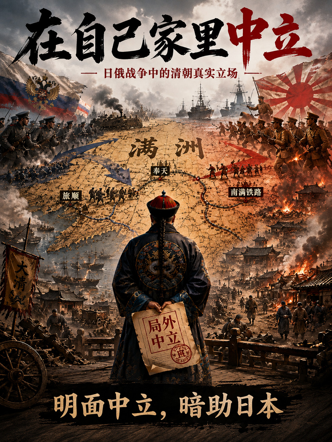 对于日俄战争，清朝的真实立场是什么？Claude对此解答：这个问题触及了一个极其